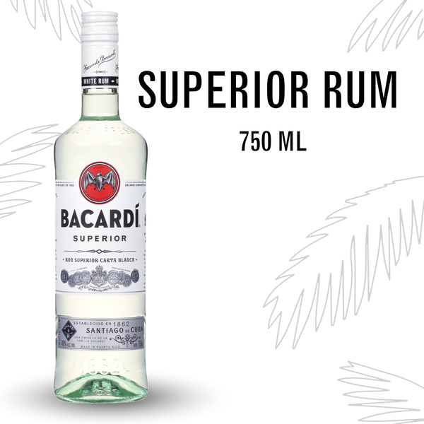 Rum Bacardí® Superior Light Rum hero