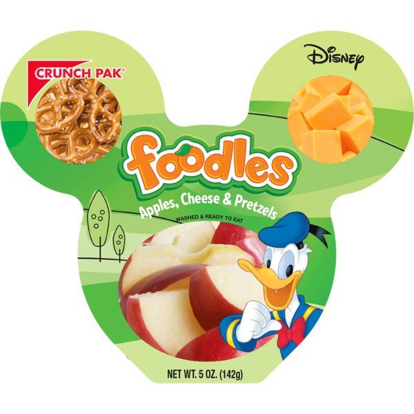 Fruit & Vegetable Snacks Crunch Pak Disney Foodles with Sweet Apples, Cheese, & Pretzels hero