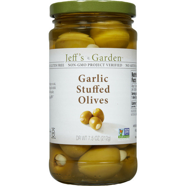 Pickled Goods & Olives Jeff's Garden Garlic Stuffed Olives hero