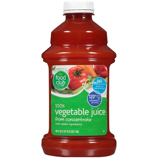 Juice & Nectars Food Club 100% Vegetable Juice hero