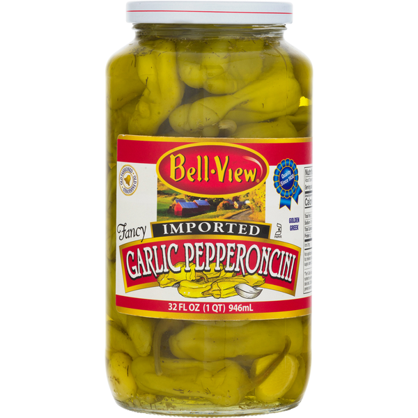 Canned & Jarred Vegetables Bell-View Garlic Pepperoncini, Golden Greek hero