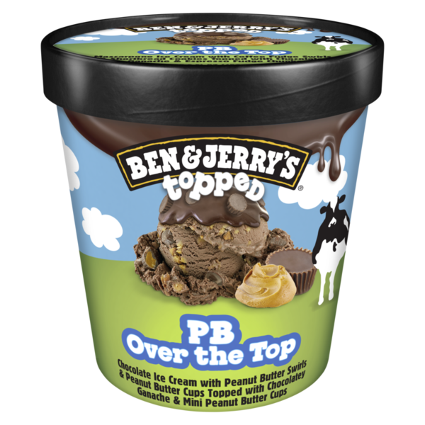 Ben & Jerry's Ice Cream Pb Over The Top Topped hero