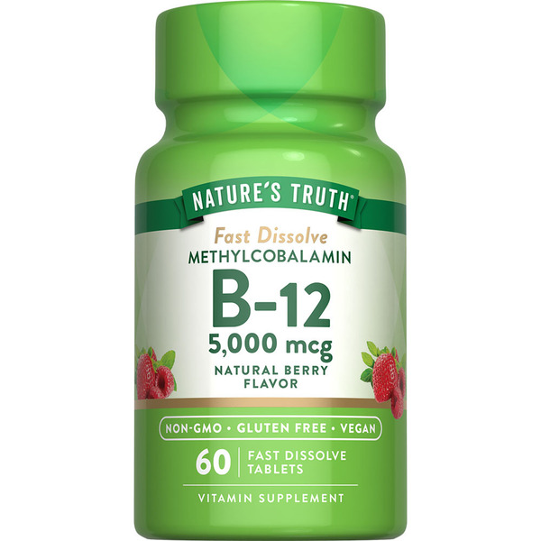 Vitamins & Supplements Nature's Truth Vitamin B-12, 5,000 mcg Tablets hero