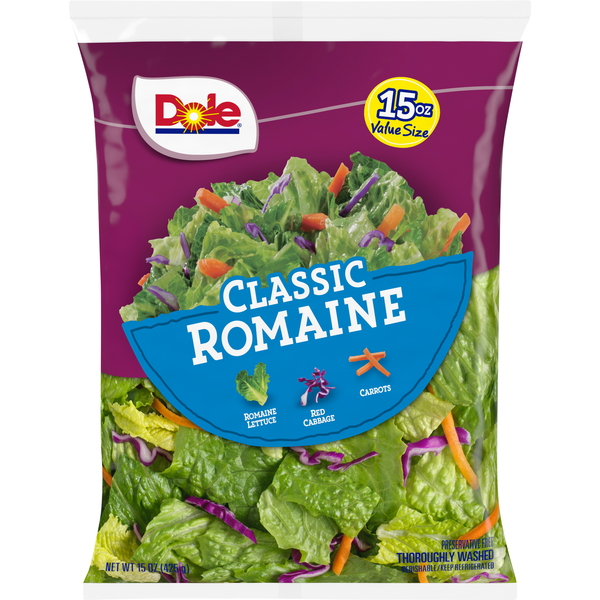 Packaged Vegetables & Fruits Dole Classic Romaine, Value Size hero