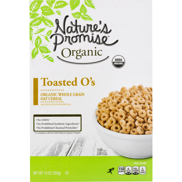 Cereal Nature's Promise Organic Toasted O’s Oat Cereal hero