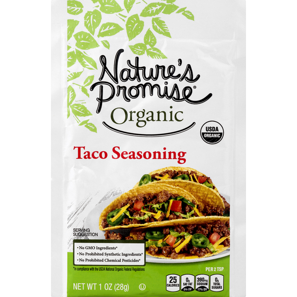 Mexican/Hispanic/Latino Foods Nature's Promise Organic Taco Seasoning hero