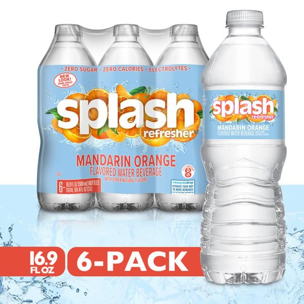 Water, Seltzer & Sparkling Water Splash Mandarin Orange Water Beverage hero