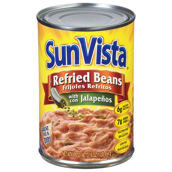 Canned Meals & Beans SunVista Refried Beans hero