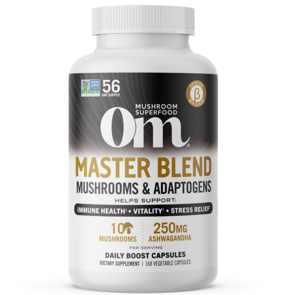 Immune Support Om Master Blend Mushroom Capsules Supplement hero