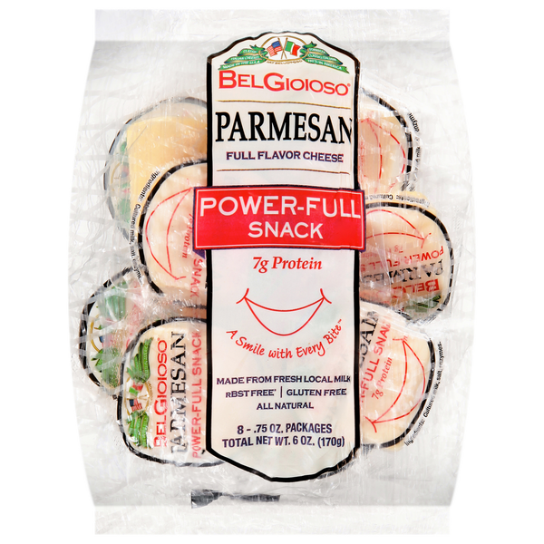 Specialty Cheeses BelGioioso Parmesan Cheese, Snack Pack hero