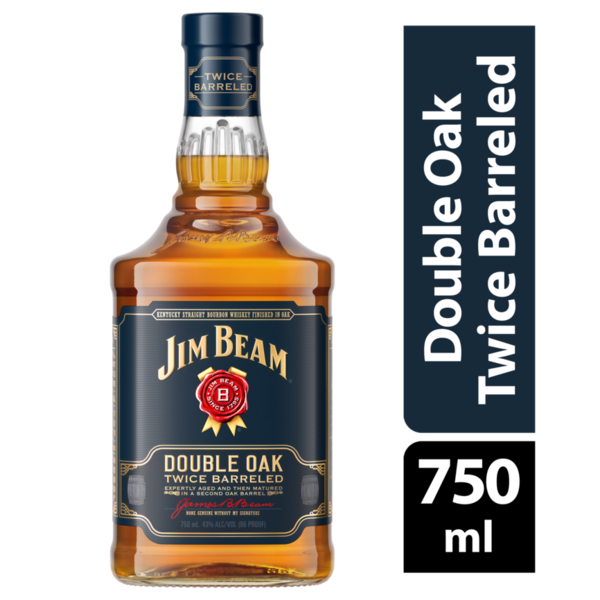 North American Whiskey Jim Beam Double Oak Twice Barreled Kentucky Straight Bourbon Whiskey hero