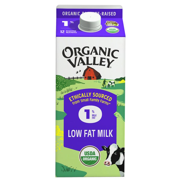 Milk, Buttermilk & Egg Nog Organic Valley Organic 1% Milk hero