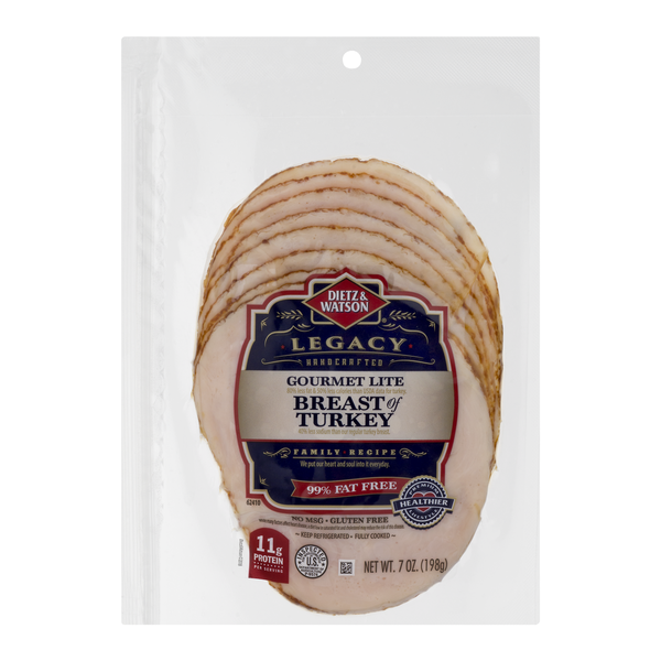 Lunch Meat Dietz & Watson Legacy Gourmet Lite Turkey Breast, Pre-Sliced hero