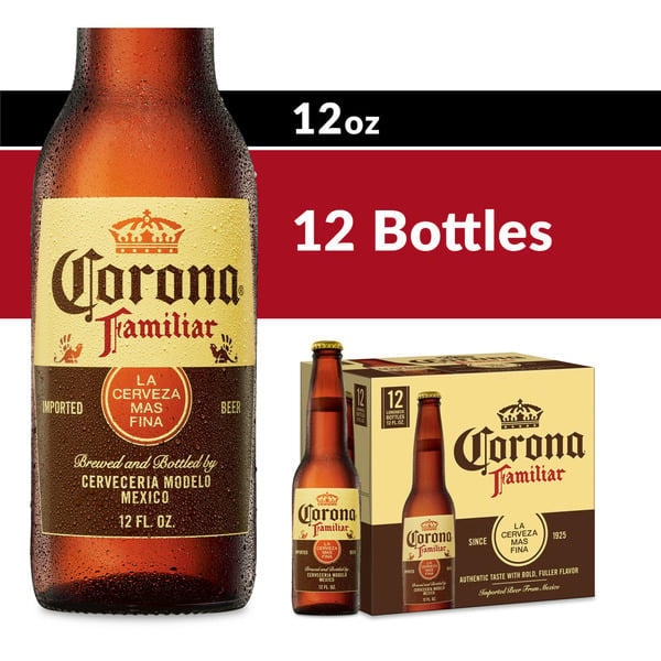 Beers & Coolers Corona Familiar Mexican Lager Import Beer Bottles hero