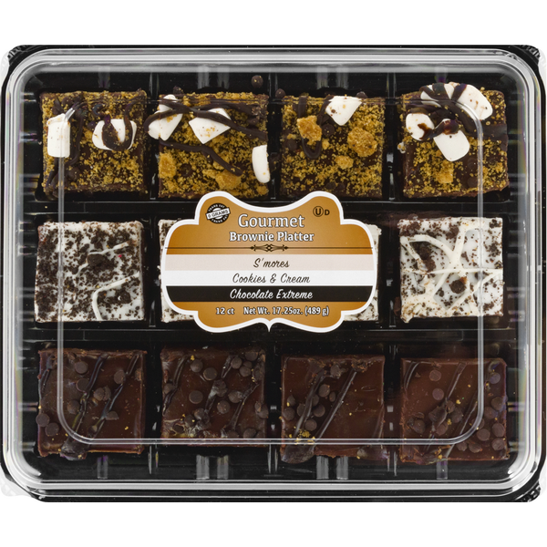 Bakery Desserts MJAY's Specialty Baked Foods Brownie Platter, Gourmet hero