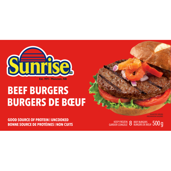 Lunch Meat Sunrise Beef Burgers hero