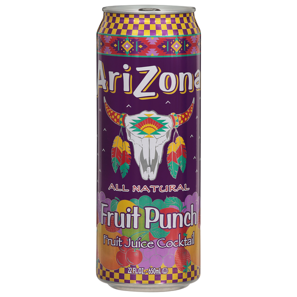 Juice & Nectar (Shelf-Stable) AriZona Fruit Juice Cocktail, Fruit Punch, All Natural hero