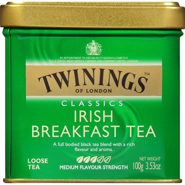 Tea Twinings Black Tea, Irish Breakfast Tea, Classics, Medium, Loose hero