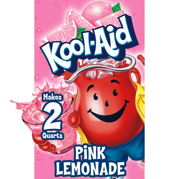 Cocoa & Drink Mixes Kool-Aid Unsweetened Pink Lemonade Naturally Flavored Powdered Soft Drink Mix hero