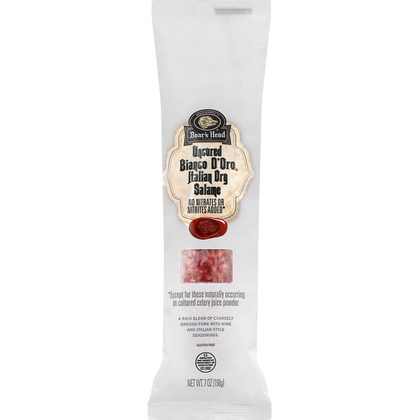 Deli Meats Boar's Head Bianco D'Oro Uncured Italian Dry Salame hero