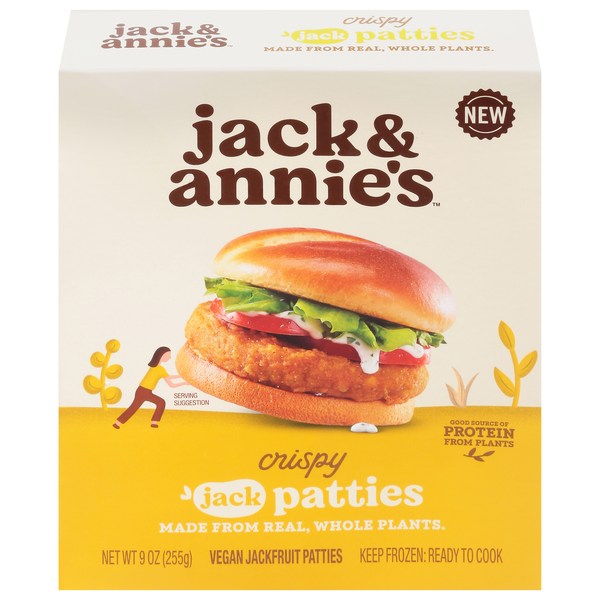 Prepared Meals jack & annie's Jackfruit Patties, Vegan, Crispy hero