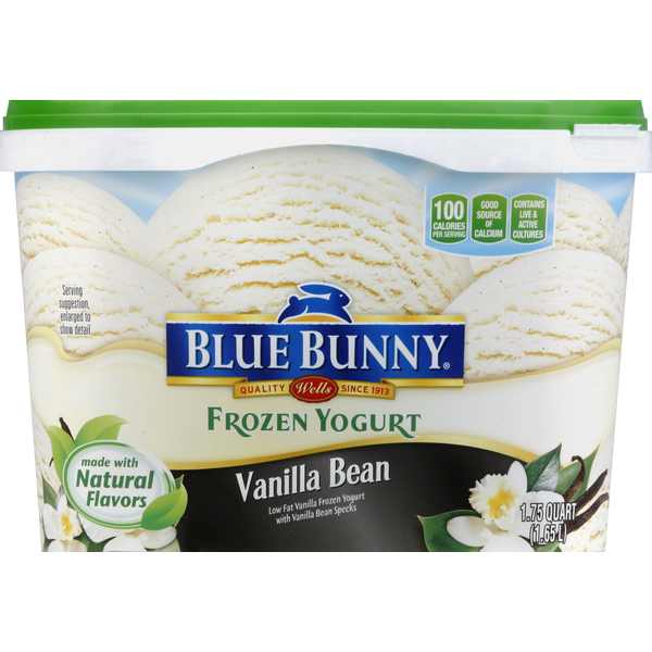 Ice Cream & Ice Blue Bunny Frozen Yogurt, Vanilla Bean hero