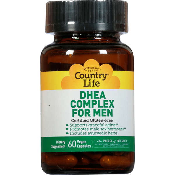 Vitamins & Supplements Country Life DHEA Complex for Men, Vegan Capsules hero