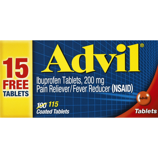 Muscles, Joints & Pain Relief Advil Ibuprofen, 200 mg, Coated Tablets hero