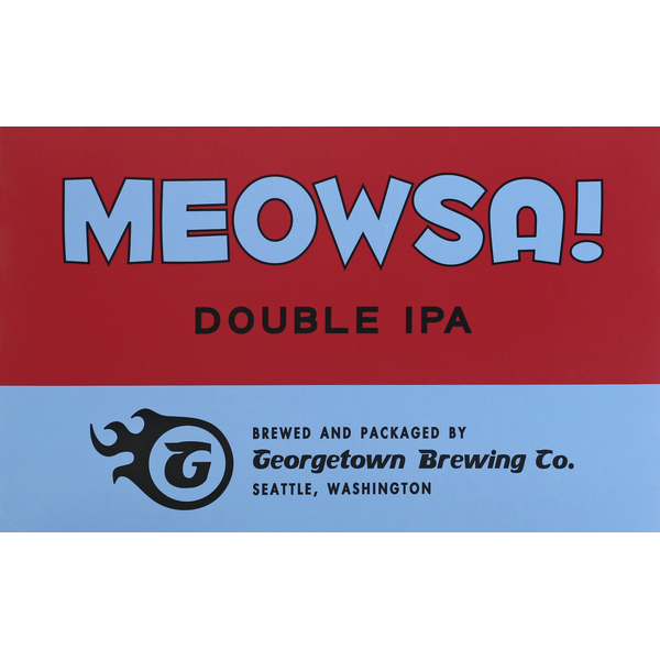 Craft Beer Georgetown Brewing Beer, Double IPA, Meowsa! hero