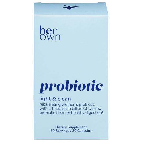 Her Own Probiotic, Light & Clean, Capsules hero