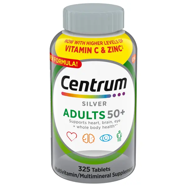 Vitamins & Supplements Centrum Silver Adults 50+ Multivitamin Tablets, 325 ct hero