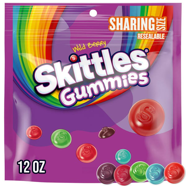 Candy & Chocolate Skittles Wild Berry Gummy Candy Sharing Size hero