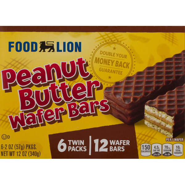 Breakfast Breads, Donuts & More Food Lion Peanut Butter Wafer Bars hero