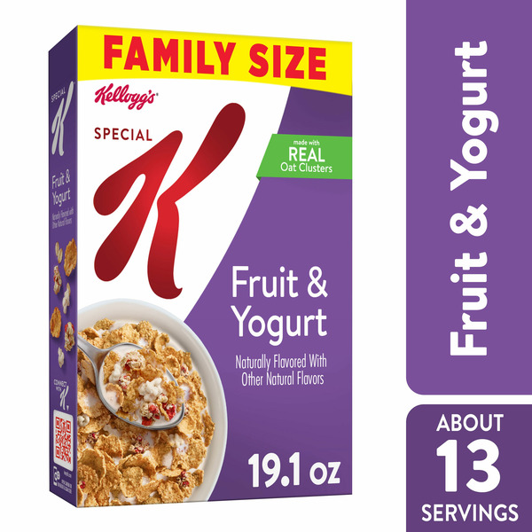 Cereal Kellogg’s Special K Breakfast Cereal, Family Breakfast, Fiber Cereal, Fruit and Yogurt hero