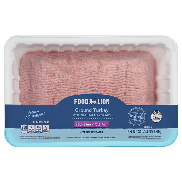 Fresh Chicken & Turkey Food Lion Ground Turkey, Fresh & All Natural hero