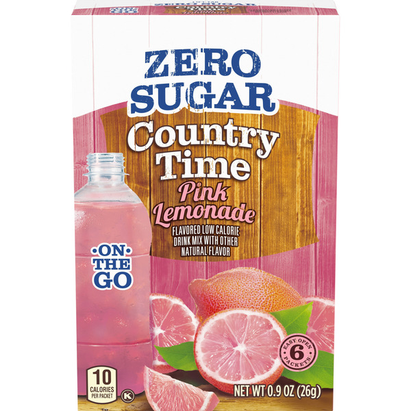 Juice & Nectars Country Time Pink Lemonade Naturally Flavored Powdered Drink Mix hero