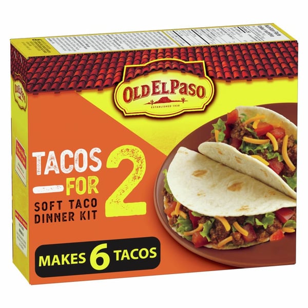 Frozen Meals Old El Paso Tacos For Two Soft Taco Dinner Kit hero