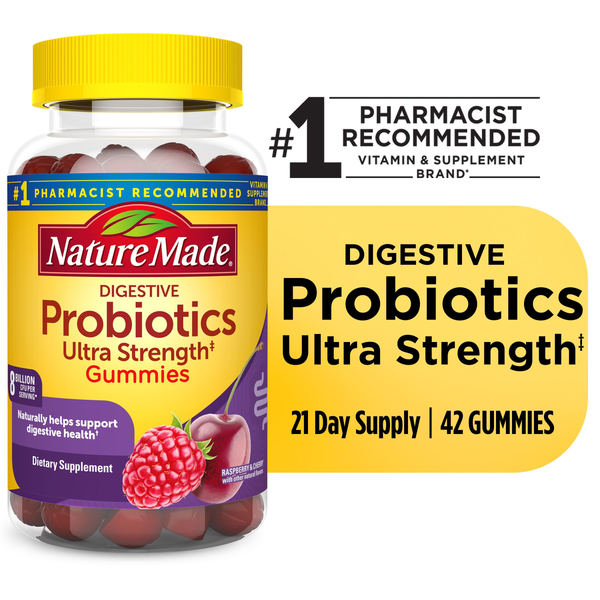 Vitamins & Supplements Nature Made Ultra Strength Digestive Probiotics Gummies hero