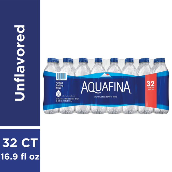 Water, Seltzer & Sparkling Water Aquafina Purified Water hero