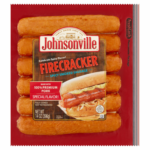 Johnsonville Firecracker Spicy Smoked Sausage hero