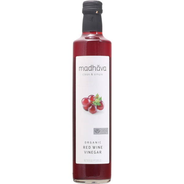 Madhava Vinegar, Organic, Red Wine hero