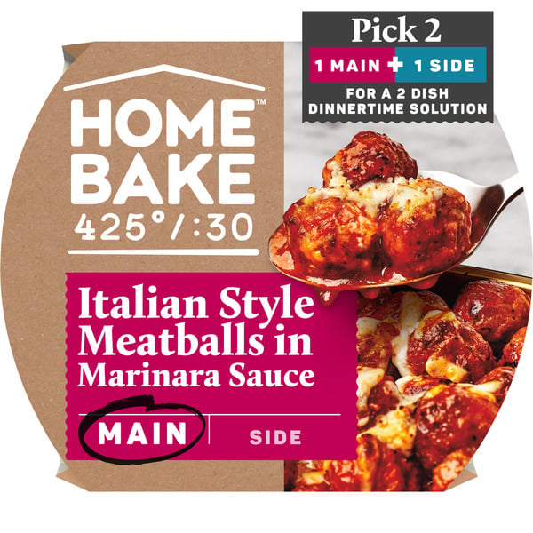 Frozen Meals Homebake 425/30 Italian Style Meatballs hero