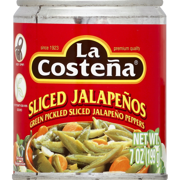 Canned/Jarred Vegetables La Costeña Jalapenos, Sliced hero