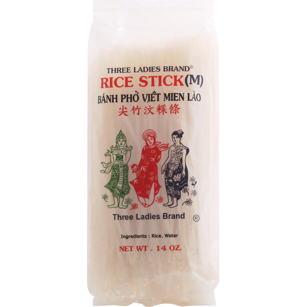 Three Ladies Brand Rice Stick, Medium hero