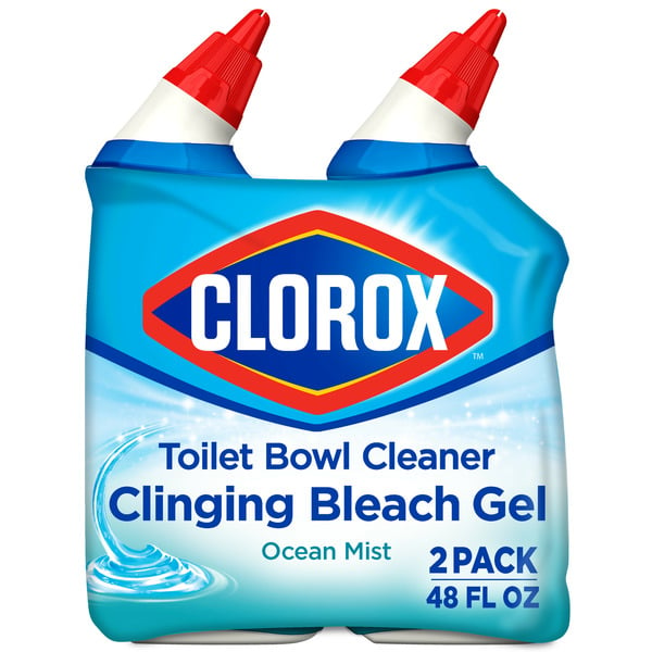 Cleaning Products Clorox Toilet Bowl Cleaner, Clinging Bleach Gel, Ocean Mist hero