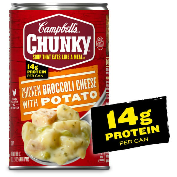 Soup, Broth & Bouillon Campbell's Chunky® Soup, Chicken Broccoli Cheese Soup hero