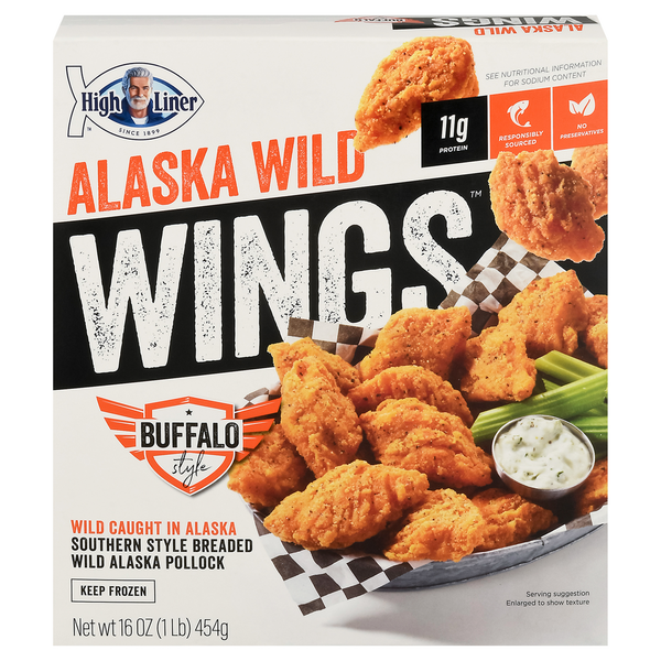 Frozen Appetizers & Sides High Liner Alaska Wild Wings, Buffalo Style hero