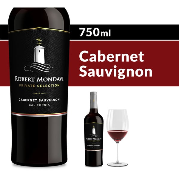 Red Wine Robert Mondavi Private Selection Cabernet Sauvignon Red Wine Bottle hero