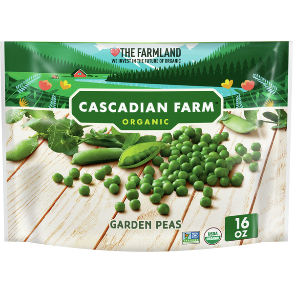 Frozen Produce Cascadian Farm Organic Frozen Vegetables, Garden Peas hero