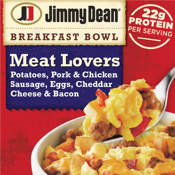 Frozen Breakfast Jimmy Dean Meat Lovers Breakfast Bowl hero